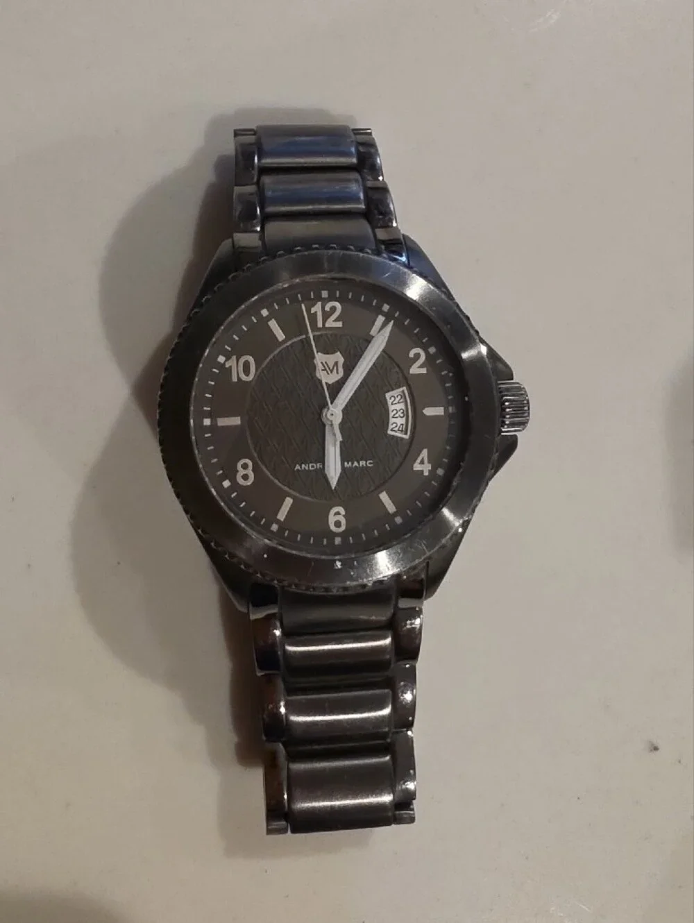 Andrew Marc Gunmetal Gray Stainless Steel Men's Watch